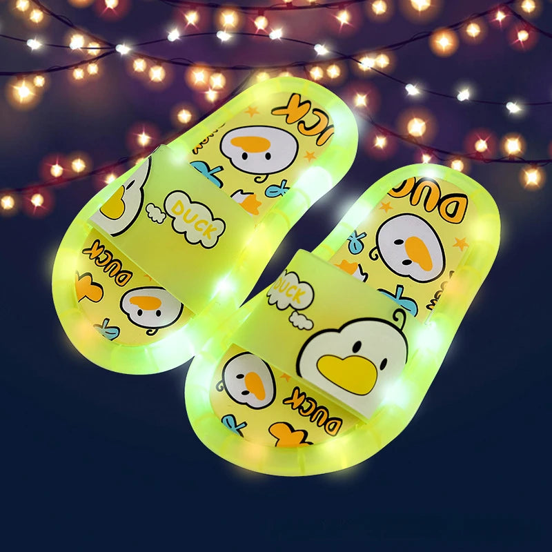 Kids’ Luminous Slippers – Sparkling Light-Up Shoes