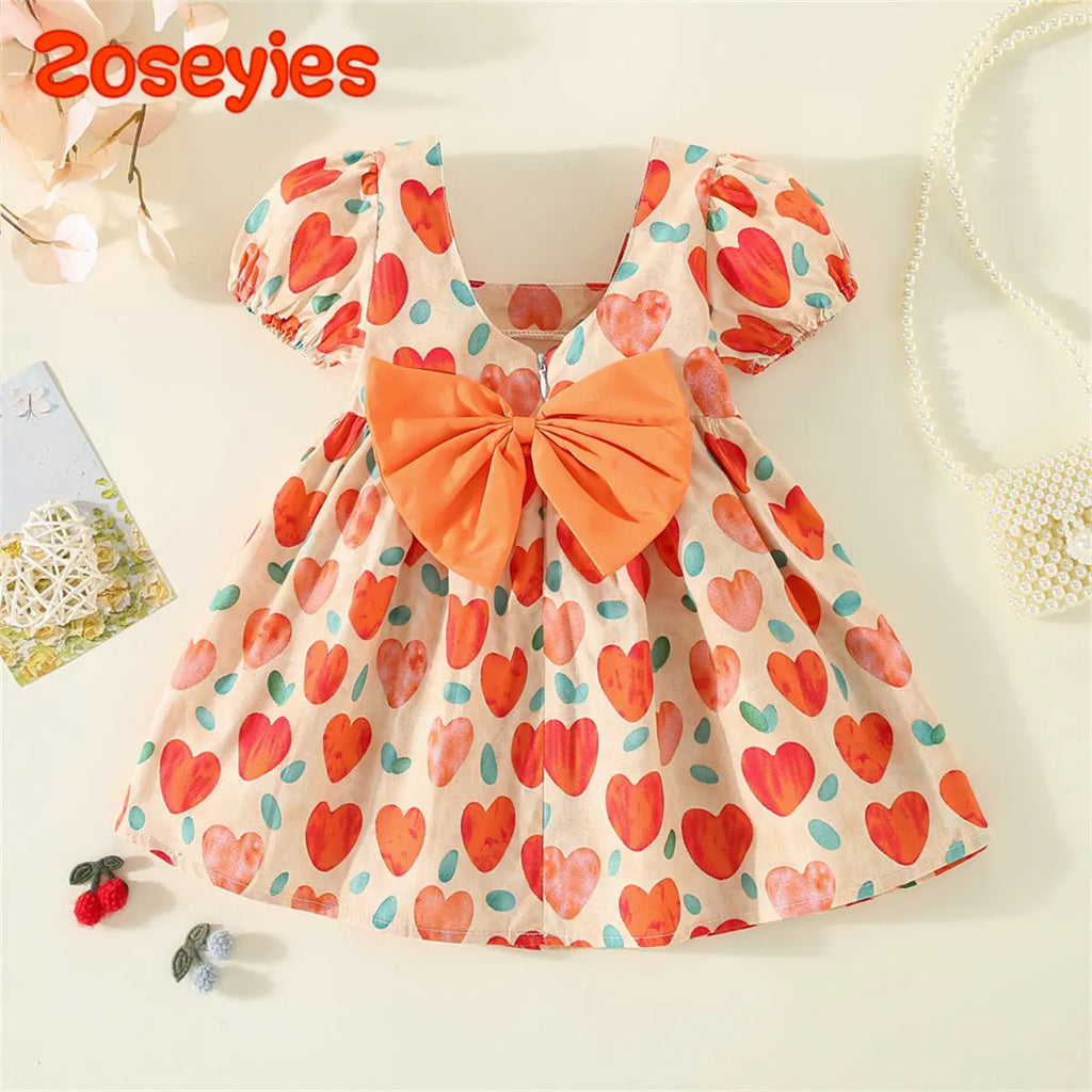 Baby Girl Summer Bow Dress (0-3Y)