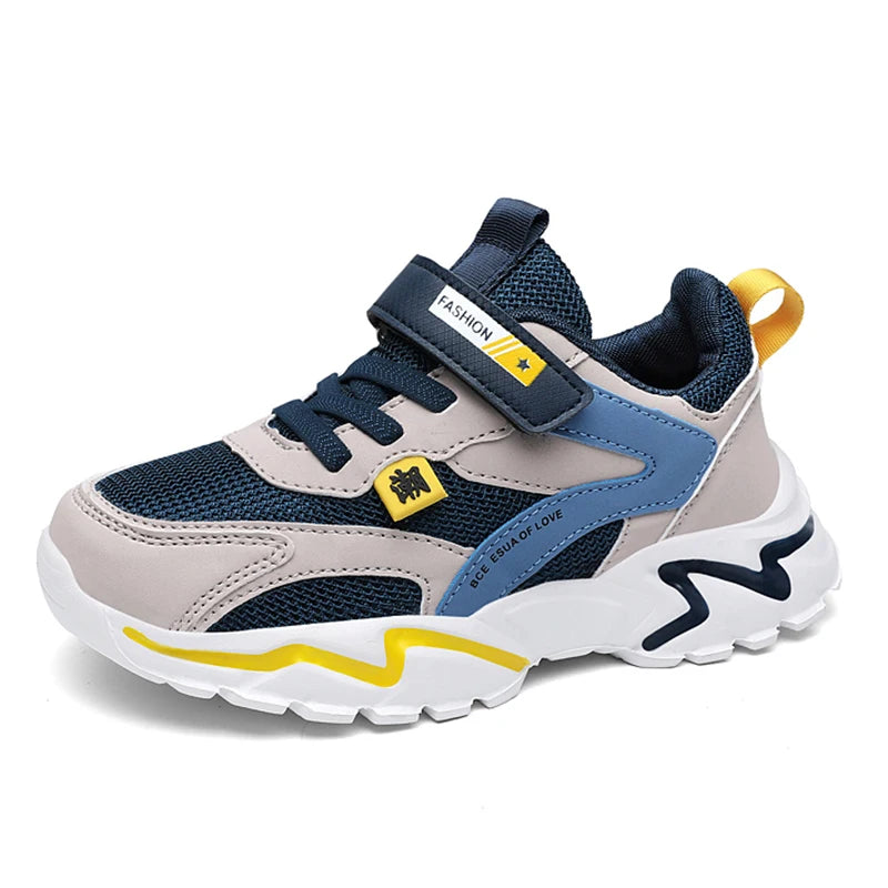 Kids Breathable Sneakers – Outdoor Casual & Sport Shoes (5–16 Years)