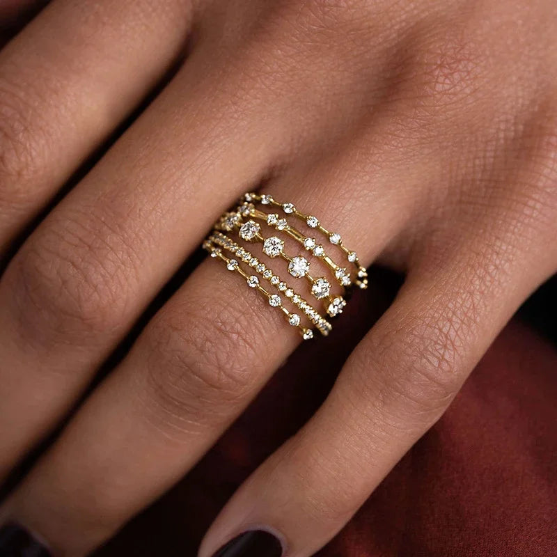Caoshi Stylish With Zirconia Ring