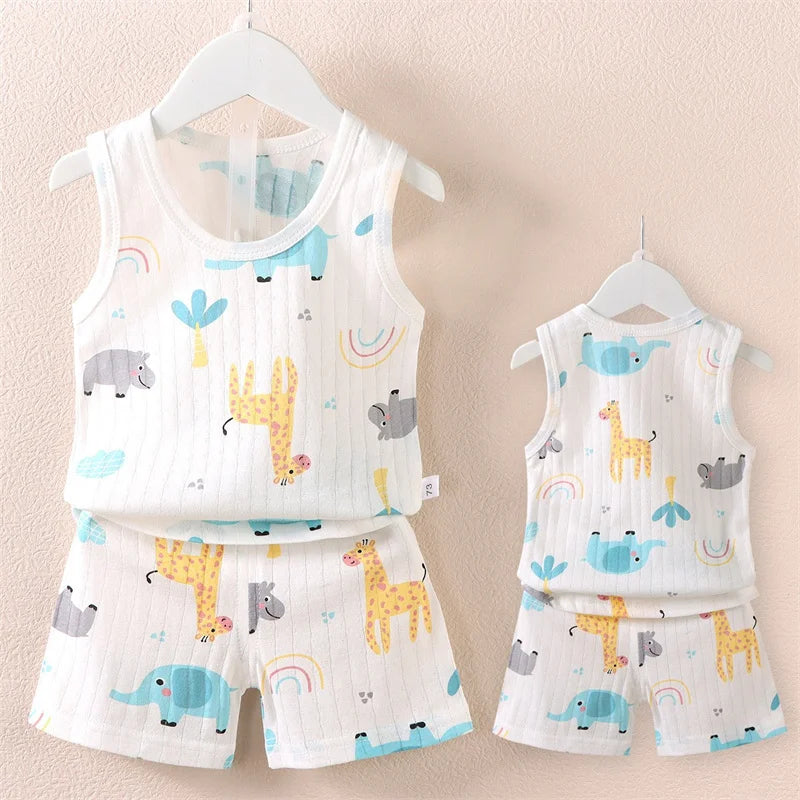Cotton Infant Casual Summer Outfit (0–4Y)