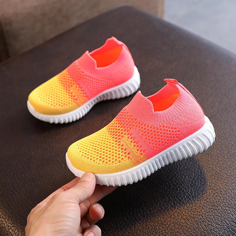 Kids’ Running Sneakers – Breathable, Anti-Slip, Soft-Soled