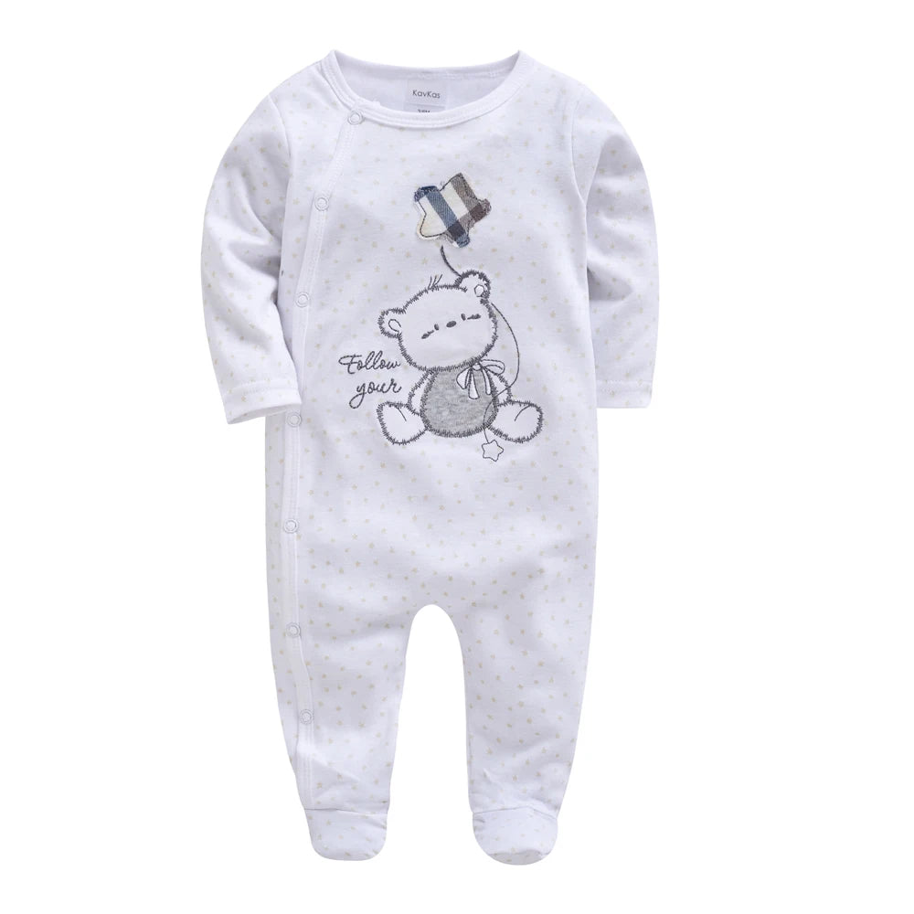 Infant Girl Long Sleeve Jumpsuit, 0–12 Months