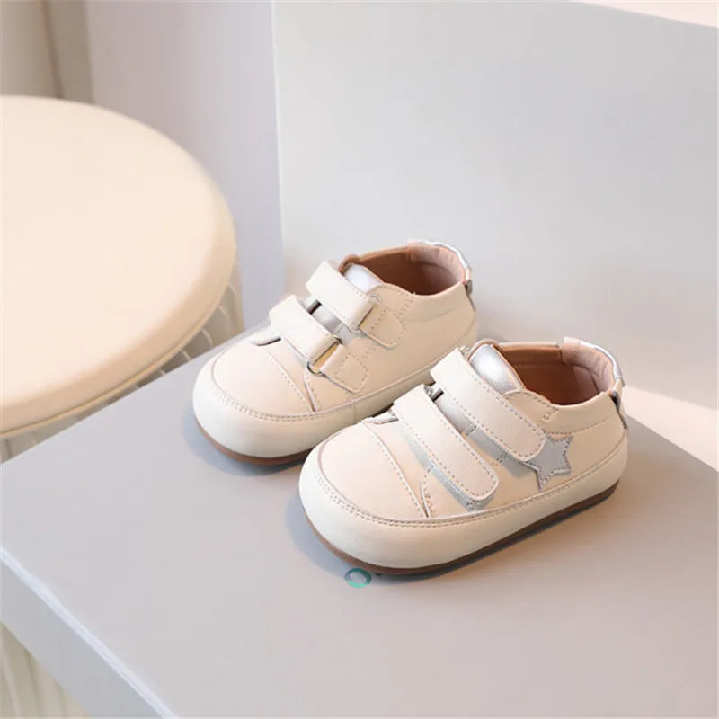 Baby & Toddler Sneakers (0–5Y) – Soft Sole Microfiber Leather Shoes