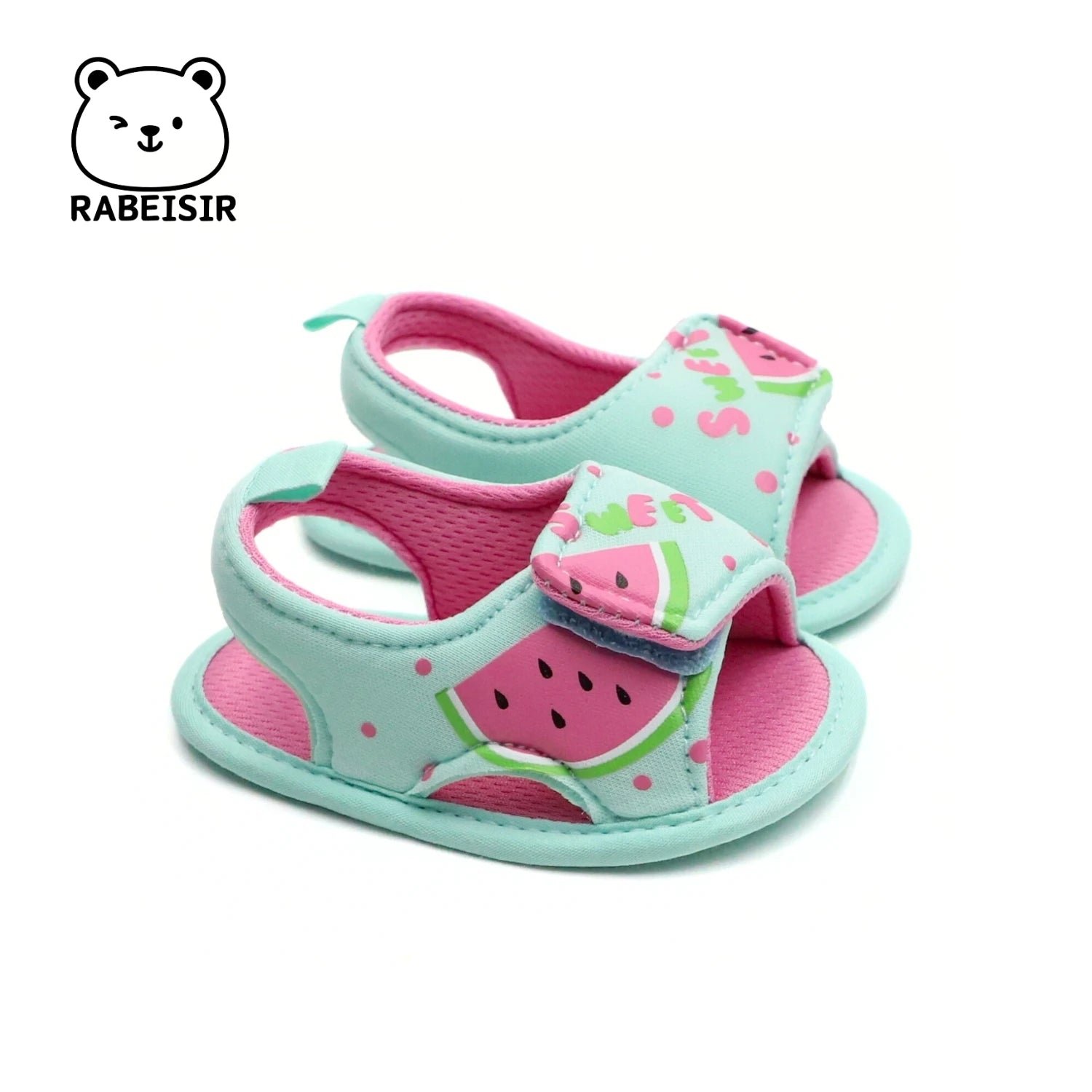 Baby Girl Summer Sandals (0–18M) – Princess Watermelon Cloth Shoes
