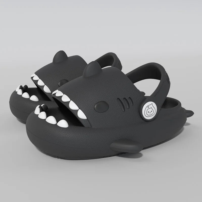 Kids Shark Cartoon Slippers – Soft Non-Slip EVA Sandals