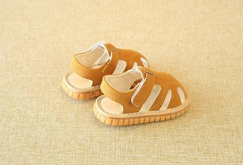 Baby First-Step Sandals – Non-Slip Rubber Sole Summer Shoes