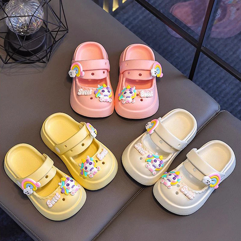 Kids Anti-Slip Summer Sandals – Soft Thick-Bottom Shoes