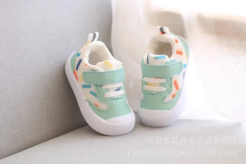 Kids’ Soft-Soled Sneakers – Casual Mesh Walking Shoes