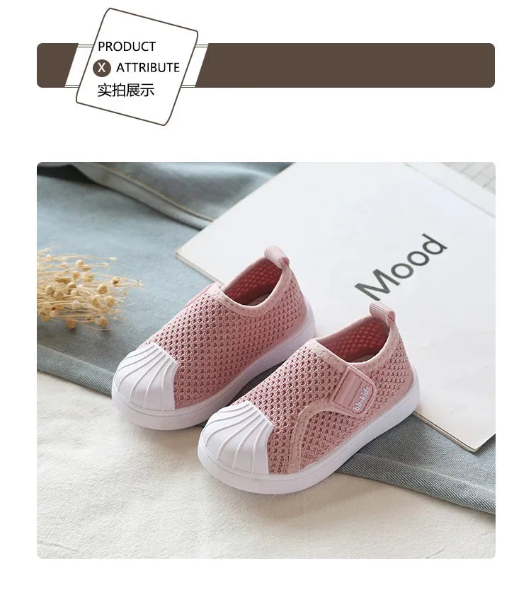 Kids’ Casual Knit Sneakers – Soft School & Skate Shoes (21–30)