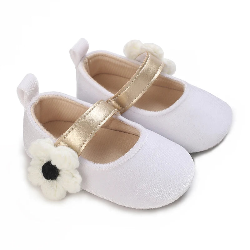 Baby Shoes (0–18M) – Plush Soft Bow Casual Sneakers