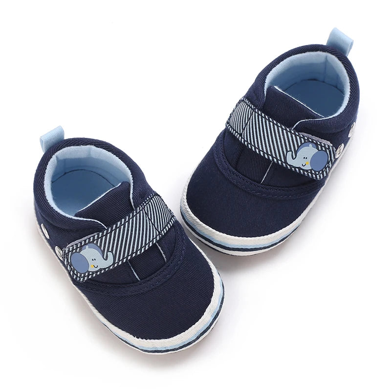 Baby First-Step Shoes (0–18M) – Soft Sole Non-Slip PU Leather Sneakers