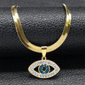 Vintage Crystal Evil Demon Eye Choker