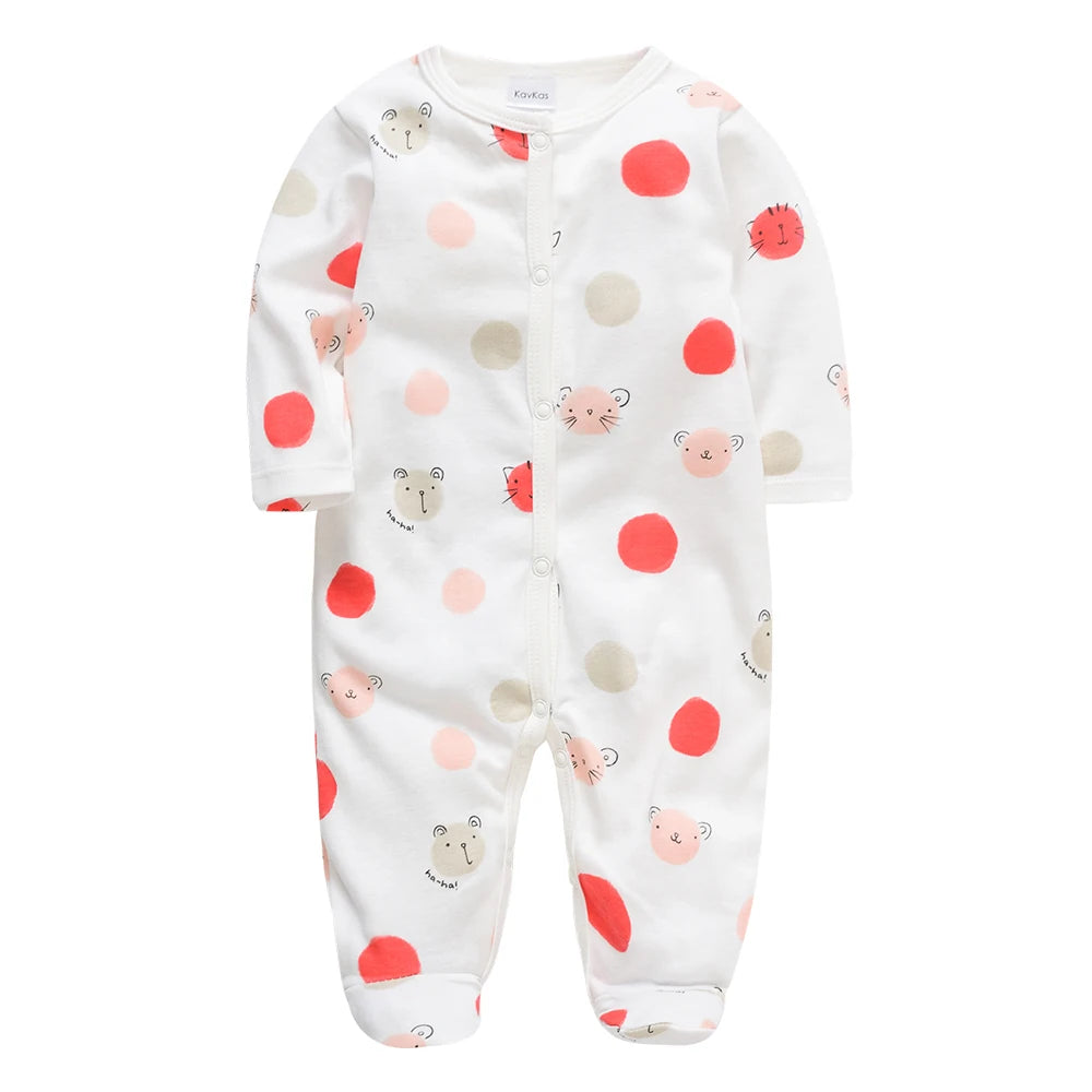 Infant Girl Long Sleeve Jumpsuit, 0–12 Months