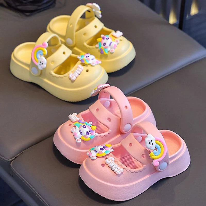 Kids Anti-Slip Summer Sandals – Soft Thick-Bottom Shoes