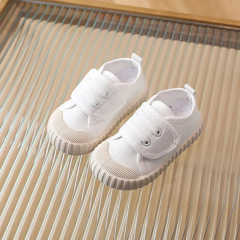 Kids Canvas Sneakers – Soft Breathable Candy-Colored Shoes