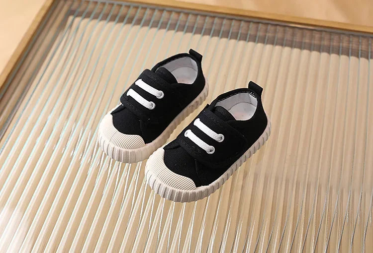 Kids Canvas Sneakers – Soft Breathable Candy-Colored Shoes