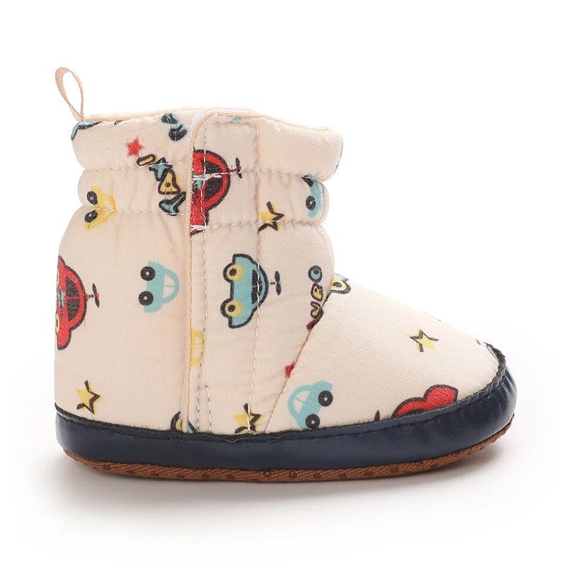 0-18M Apricot New Soft Winter Boots