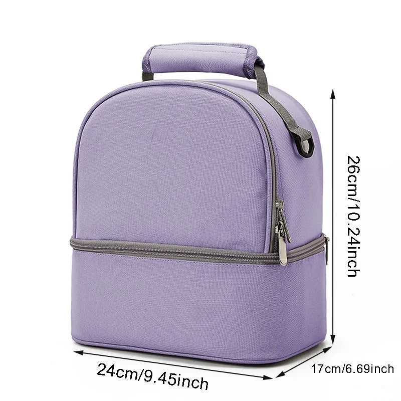 Fashion Mommy Bag – Insulated, Large Capacity, Portable for Travel & Picnic