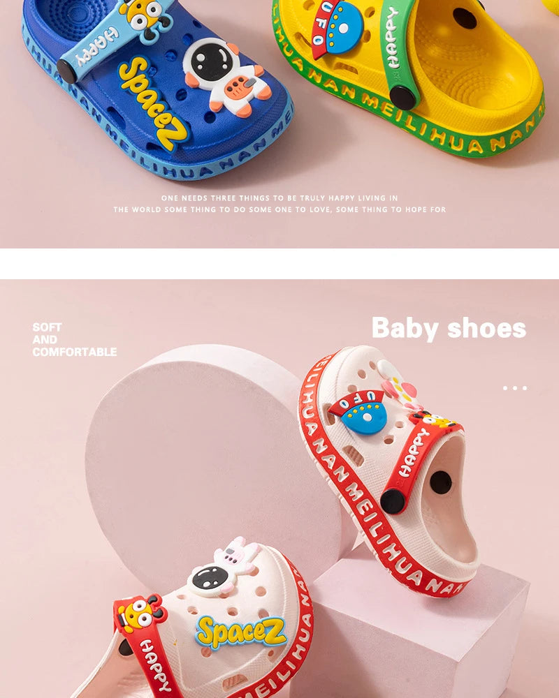 Kids Open-Toe EVA Sandals – Soft Non-Slip Clog Shoes