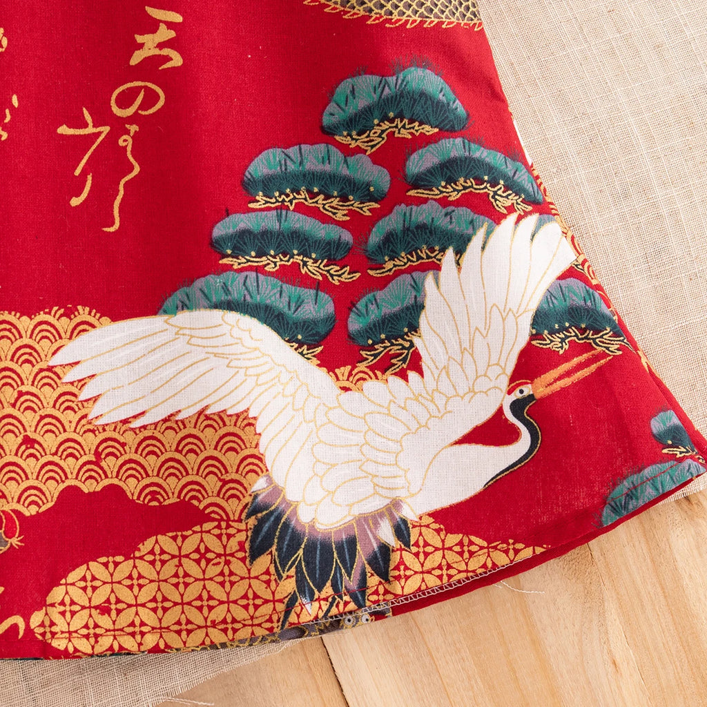 Baby Girl Red Qipao Dress (0–2Y)