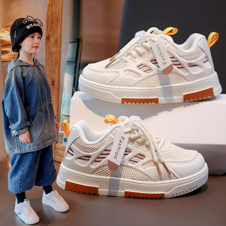 Kids’ Breathable Sneakers – Non-Slip Casual Sport Shoes