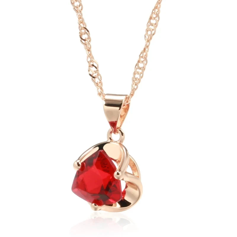 Kinel New Romantic Red Natural Zircon