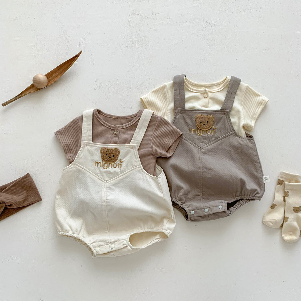 T-shirts & cartoon Bear Bodysuits Kid Infant Clothing Set
