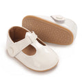 Baby Mary Jane Shoes (0–18M) – PU First Walkers with Bowknot
