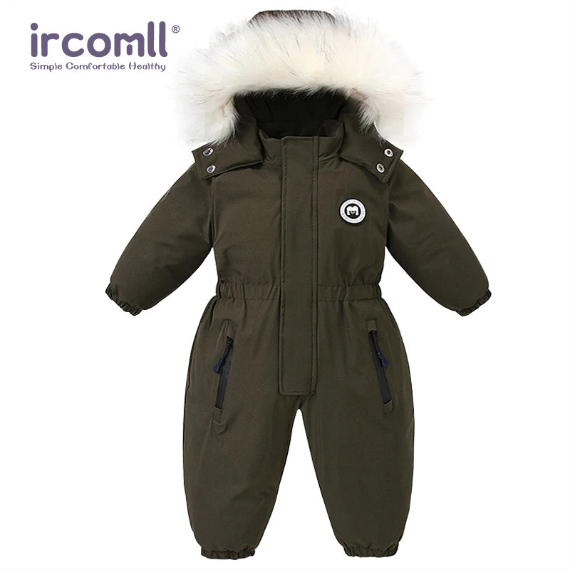 Infant Baby Overalls, Thick Winter Outwear -30°C