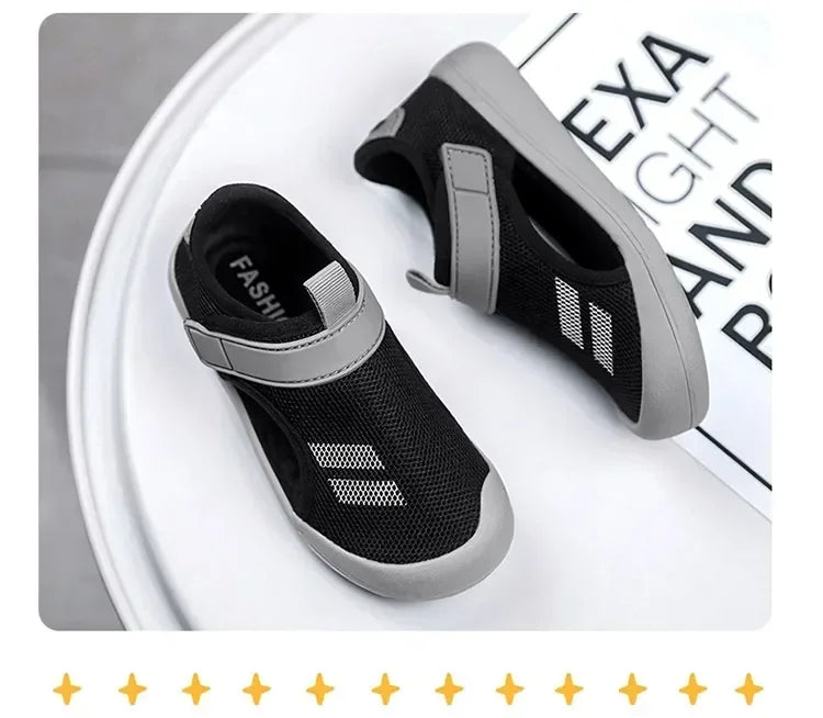 Kids Mesh Sport Sandals – Lightweight Closed-Toe Casual Shoes (23-36)
