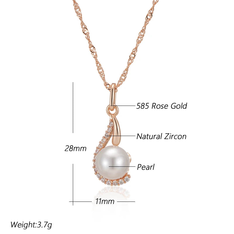 Kinel Luxury 585 Rose Gold Color
