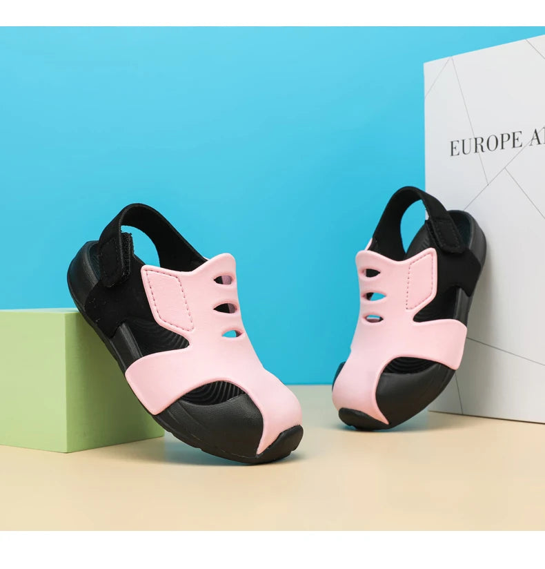 Kids’ Summer Sandals – Candy Color, Breathable Mesh Shoes