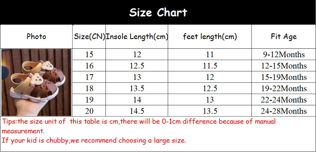 Kids Summer Cartoon Sandals – Soft Sole Toddler & Student Shoes
