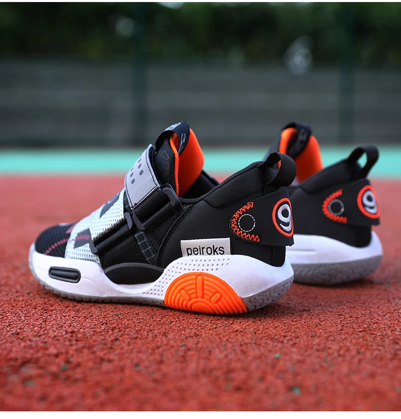 Kids’ Basketball Sneakers – Lightweight, Non-Slip Sports Shoes