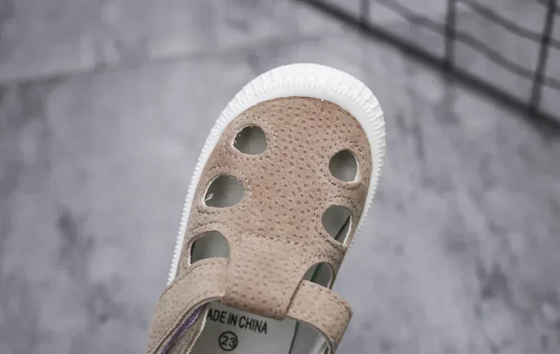 Kids’ Half Sandals – Soft, Breathable Summer Shoes