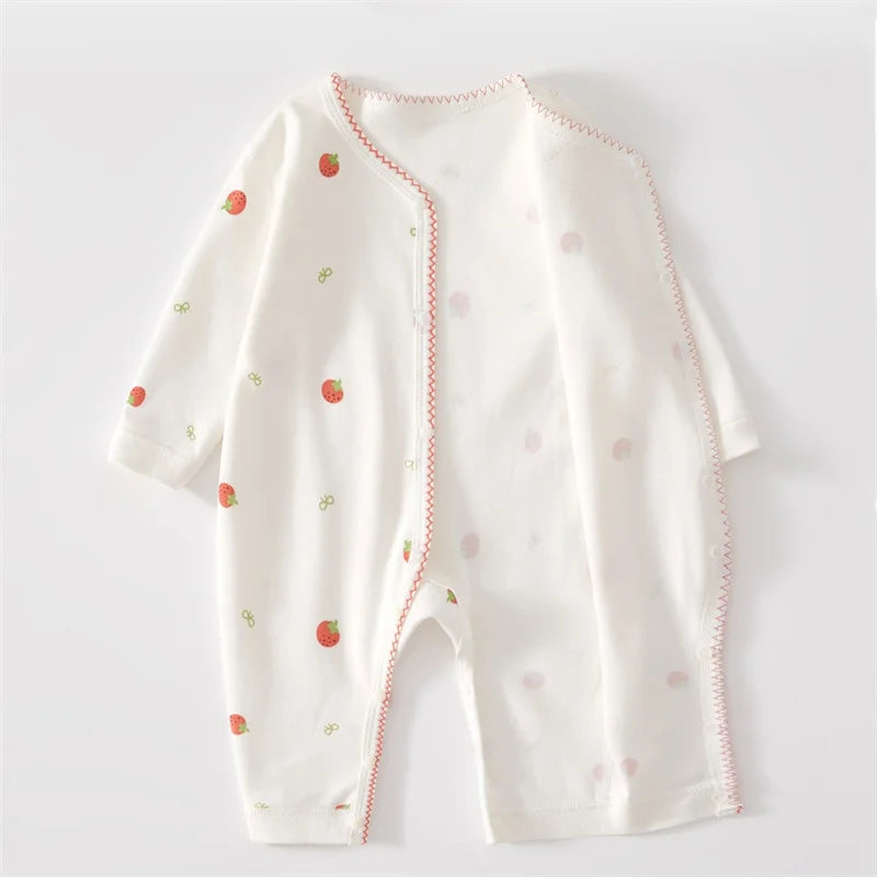 Baby Girl Romper – 100% Cotton (0–24M)