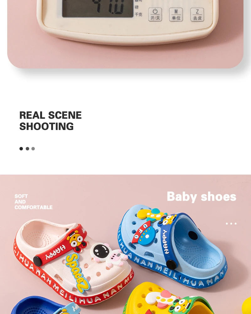 Kids Open-Toe EVA Sandals – Soft Non-Slip Clog Shoes