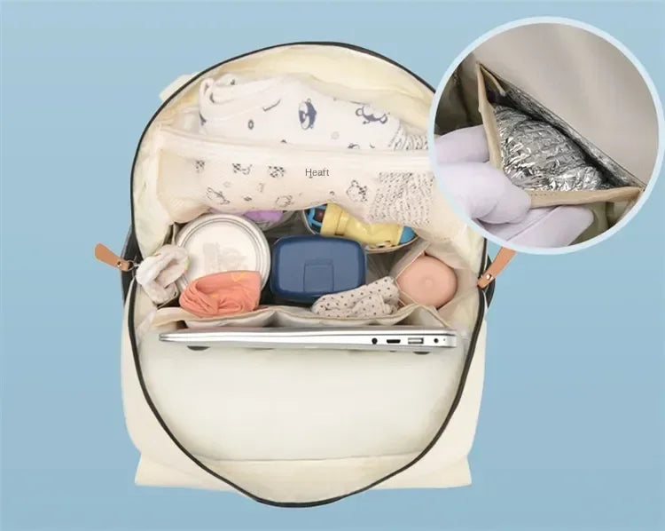 Travel Backpack for Moms – Large Capacity Waterproof Diaper & Baby Stroller Bag