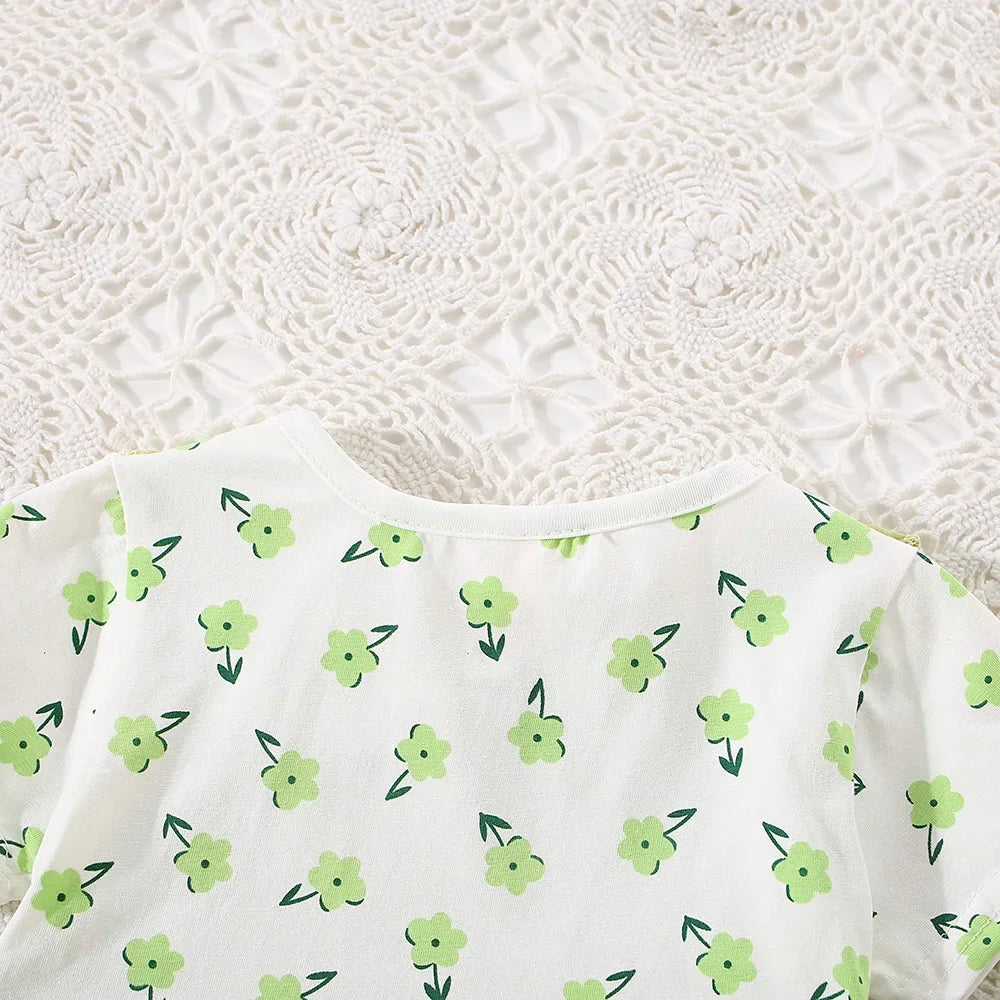 0-3 Years - Two-Piece Shoulder Strap Dress Girl Cute