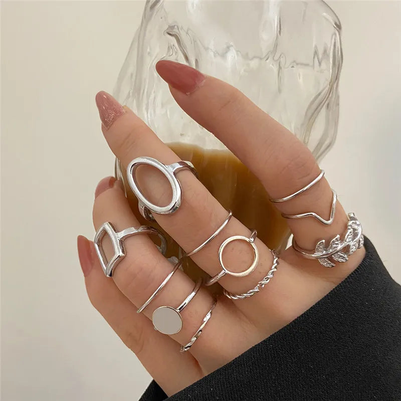 Heart Geometric Gold Butterfly Ring