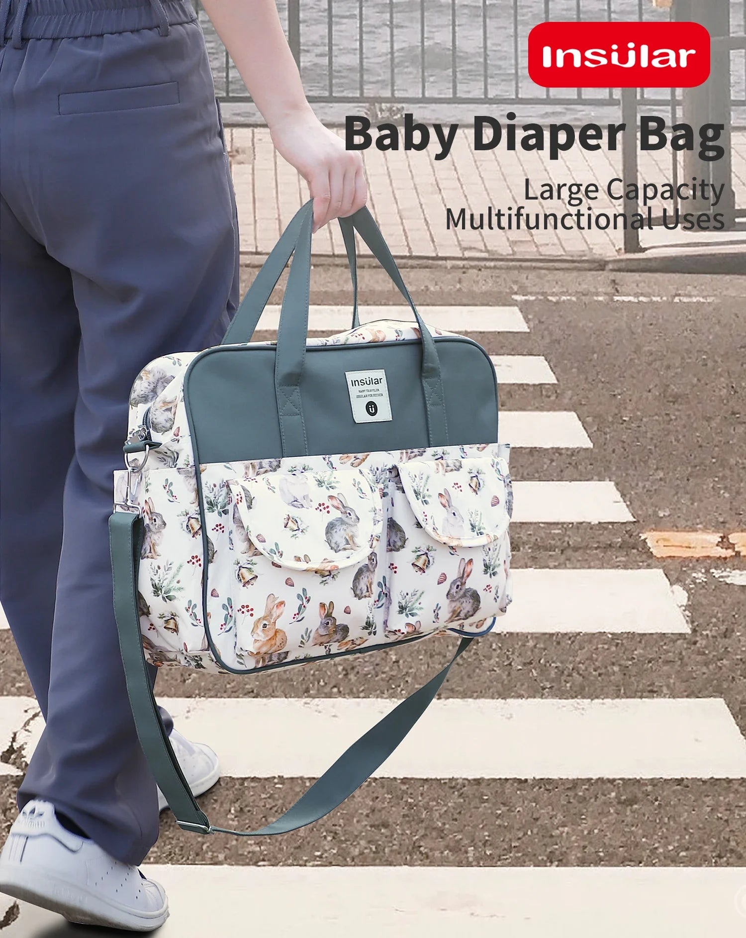 New Mummy Bag – Small Size, Lightweight, Waterproof, Multi-Functional Baby Diaper Crossbody Bag
