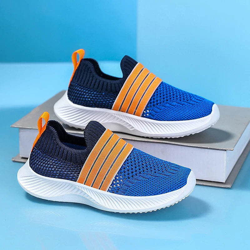 Kids’ Breathable Slip-On Sneakers – Lightweight & Comfortable (28–39)