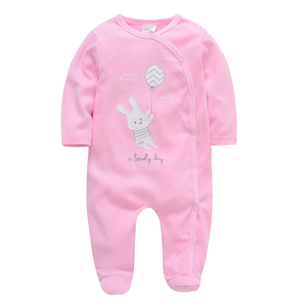 Infant Girl Long Sleeve Jumpsuit, 0–12 Months