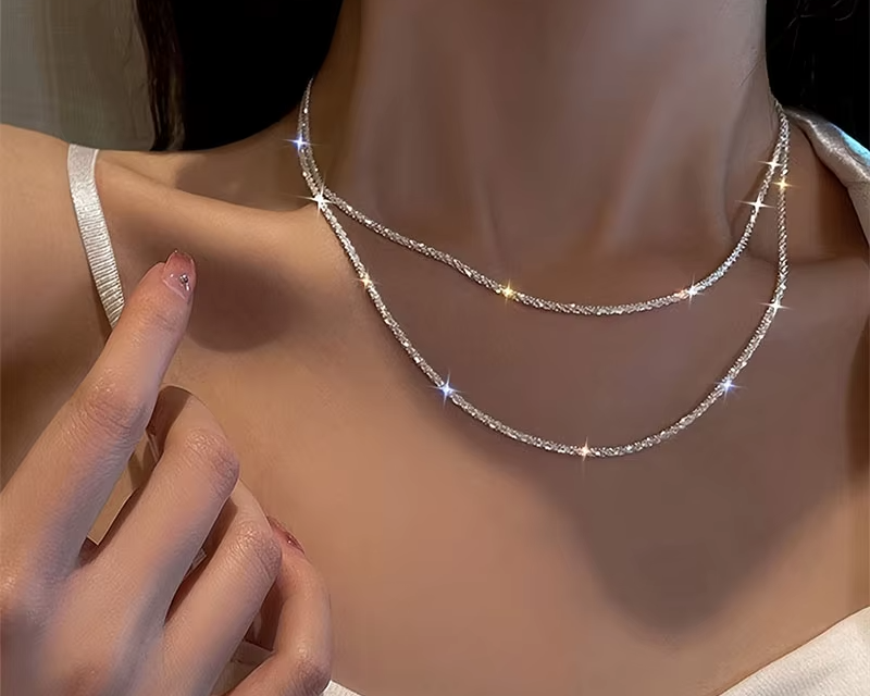Sparkle Silver Necklace