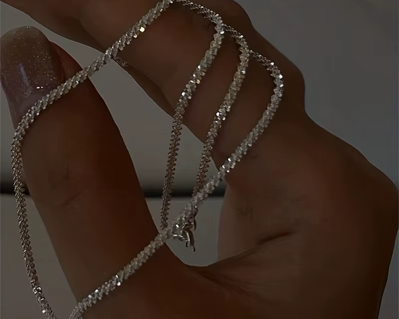 Sparkle Silver Necklace